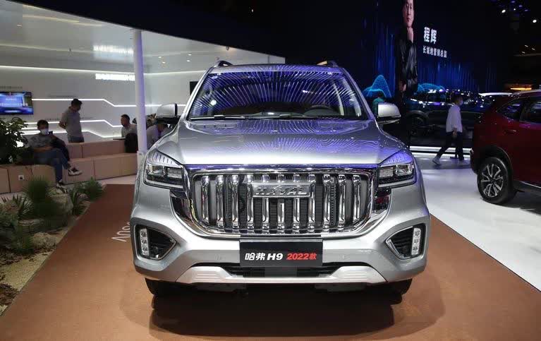 2021成都车展:新款哈弗h9亮相,前脸很硬派,搭载2.